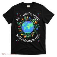 Wonderful Earth Cute Groovy Earth Day Retro Tie Dye Earth T-Shirt thumb 0