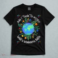 Wonderful Earth Cute Groovy Earth Day Retro Tie Dye Earth T-Shirt thumb 5