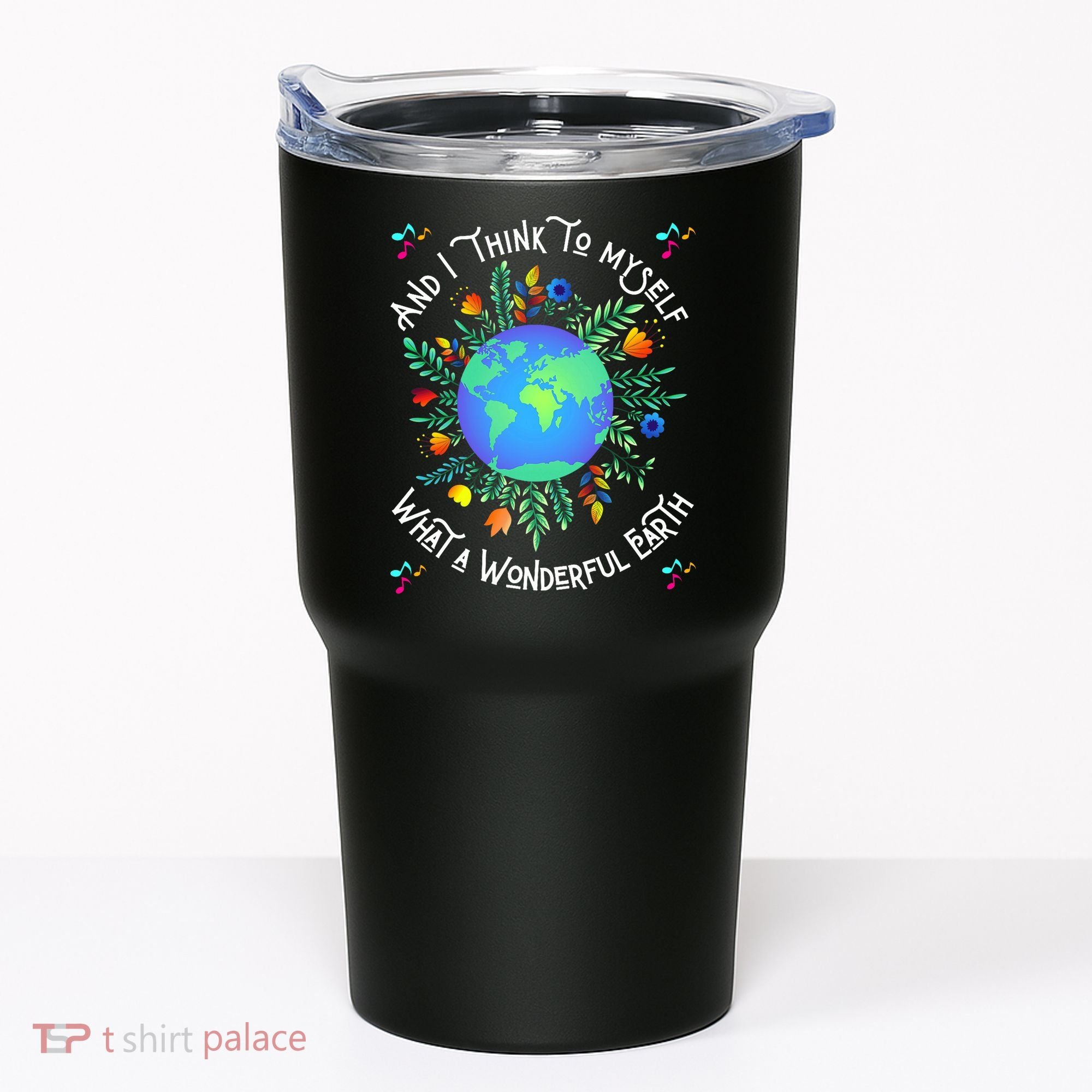 Wonderful Earth Cute Groovy Earth Day Retro Tie Dye Earth Tumbler
