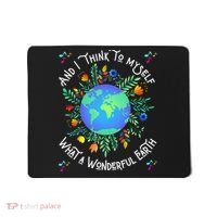Wonderful Earth Cute Groovy Earth Day Retro Tie Dye Earth Mousepad thumb 0