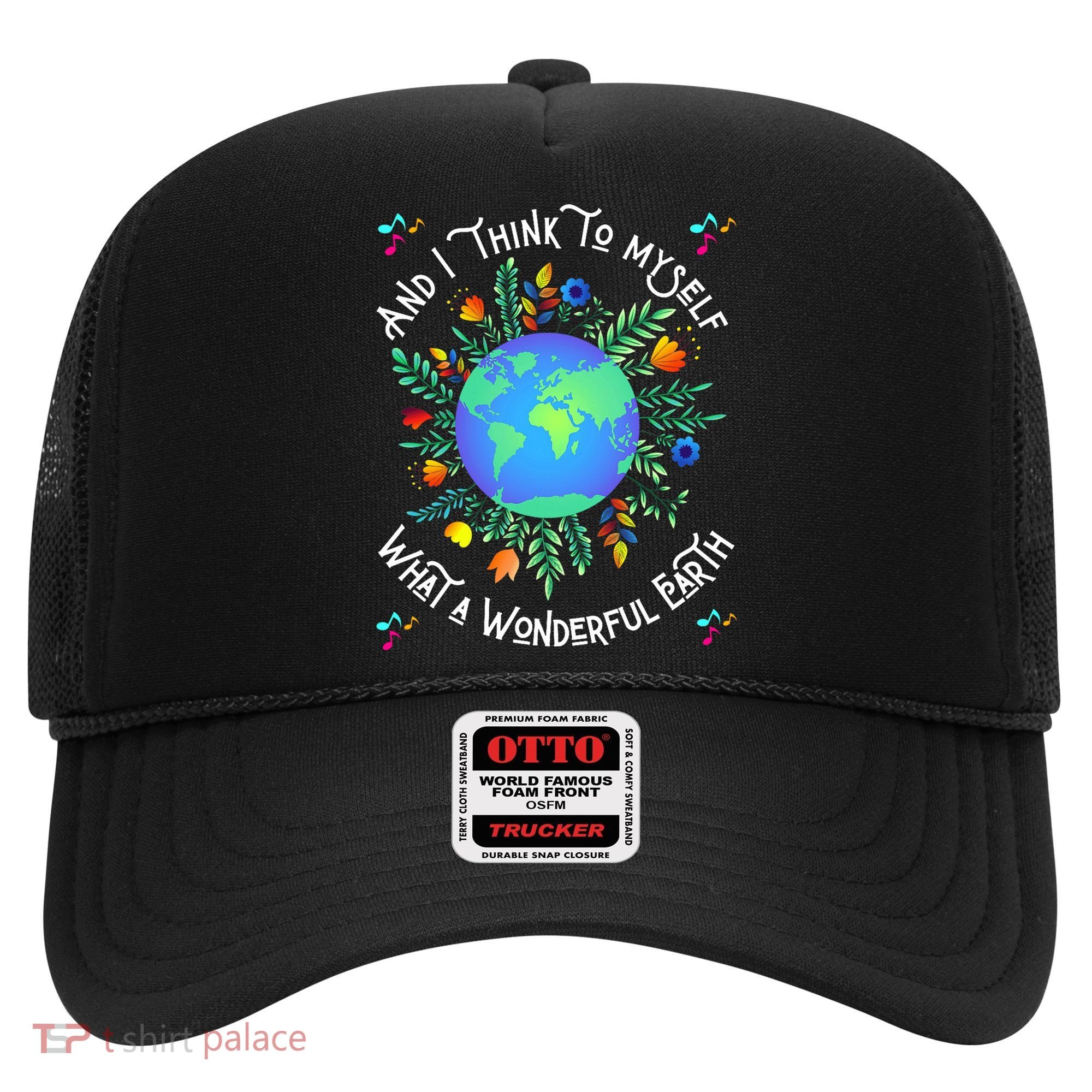 Wonderful Earth Cute Groovy Earth Day Retro Tie Dye Earth Hat