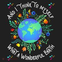 Wonderful Earth Cute Groovy Earth Day Retro Tie Dye Earth Golf Towel thumb 3