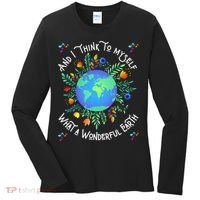 Wonderful Earth Cute Groovy Earth Day Retro Tie Dye Earth Women's Long Sleeve Shirt thumb 0