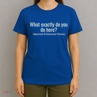 What Exactly Do You Do Here Dept Of Government Efficiency T-Shirt thumb 4