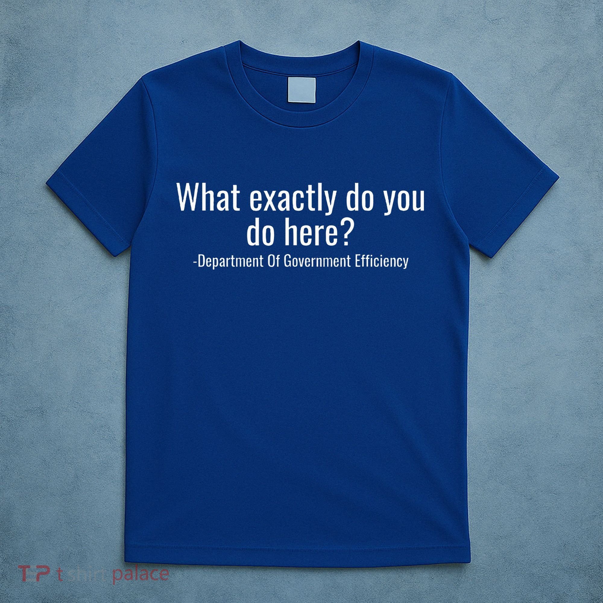 What Exactly Do You Do Here Dept Of Government Efficiency T-Shirt