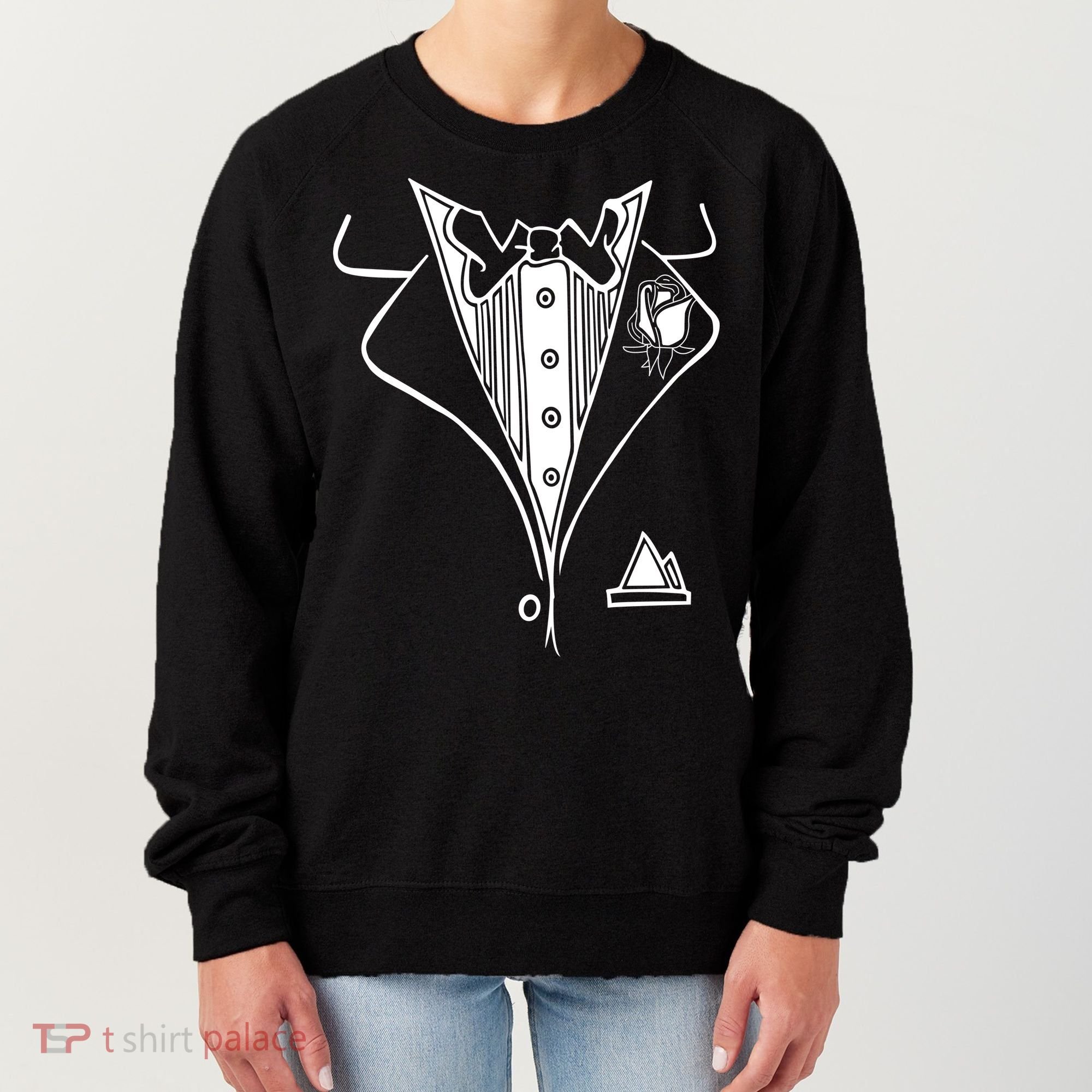 Wedding Prom Rose Tux Tuxedo Women's Sweatshirt