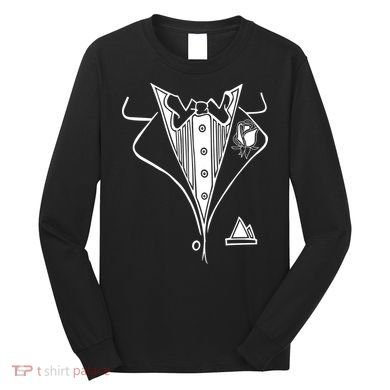 Wedding Prom Rose Tux Tuxedo Long Sleeve Shirt