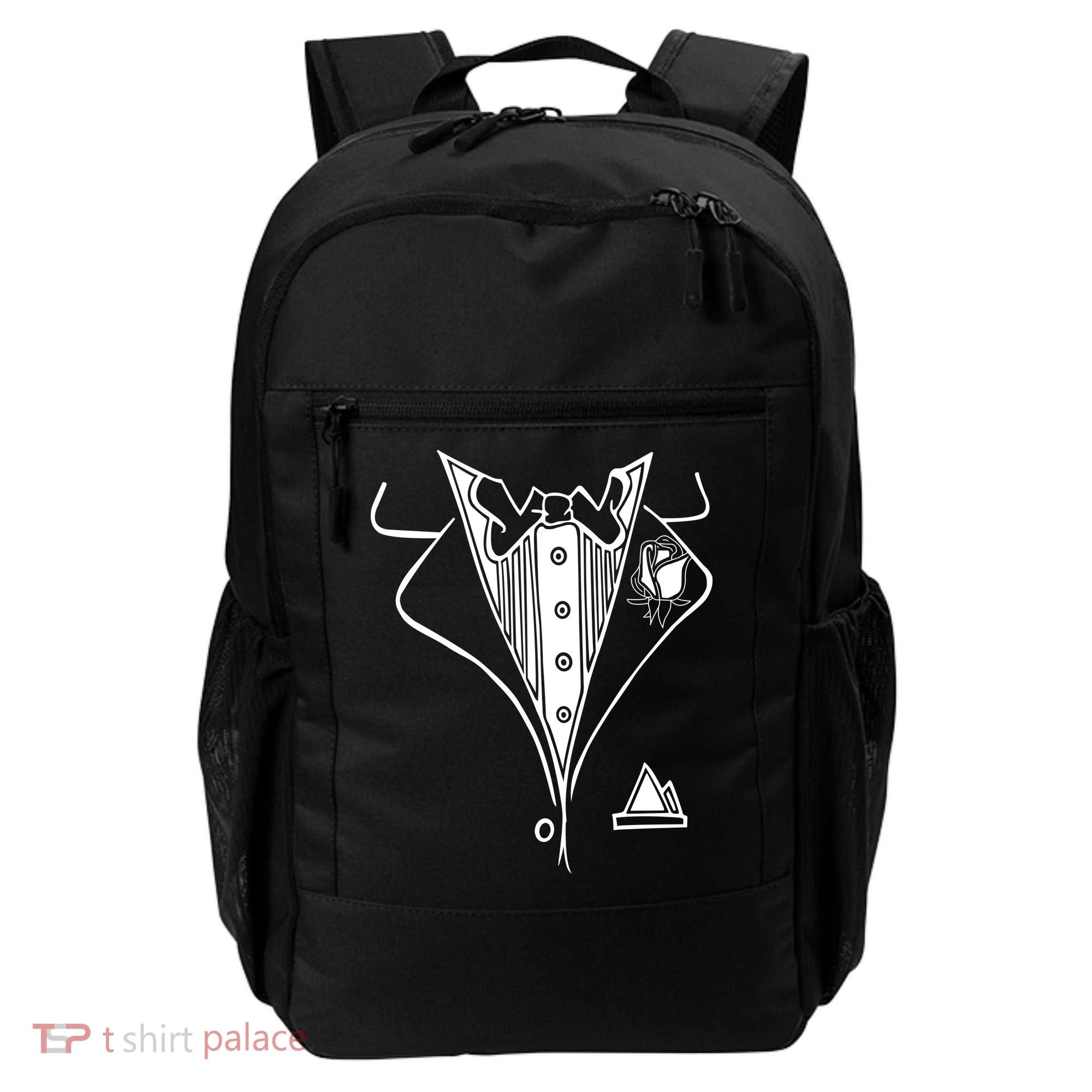 Wedding Prom Rose Tux Tuxedo Backpack