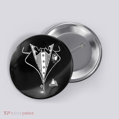 Wedding Prom Rose Tux Tuxedo Button