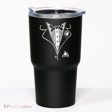 Wedding Prom Rose Tux Tuxedo Tumbler