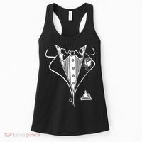 Wedding Prom Rose Tux Tuxedo Women's Tank Top thumb 0