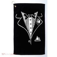 Wedding Prom Rose Tux Tuxedo Golf Towel thumb 0