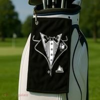 Wedding Prom Rose Tux Tuxedo Golf Towel thumb 2