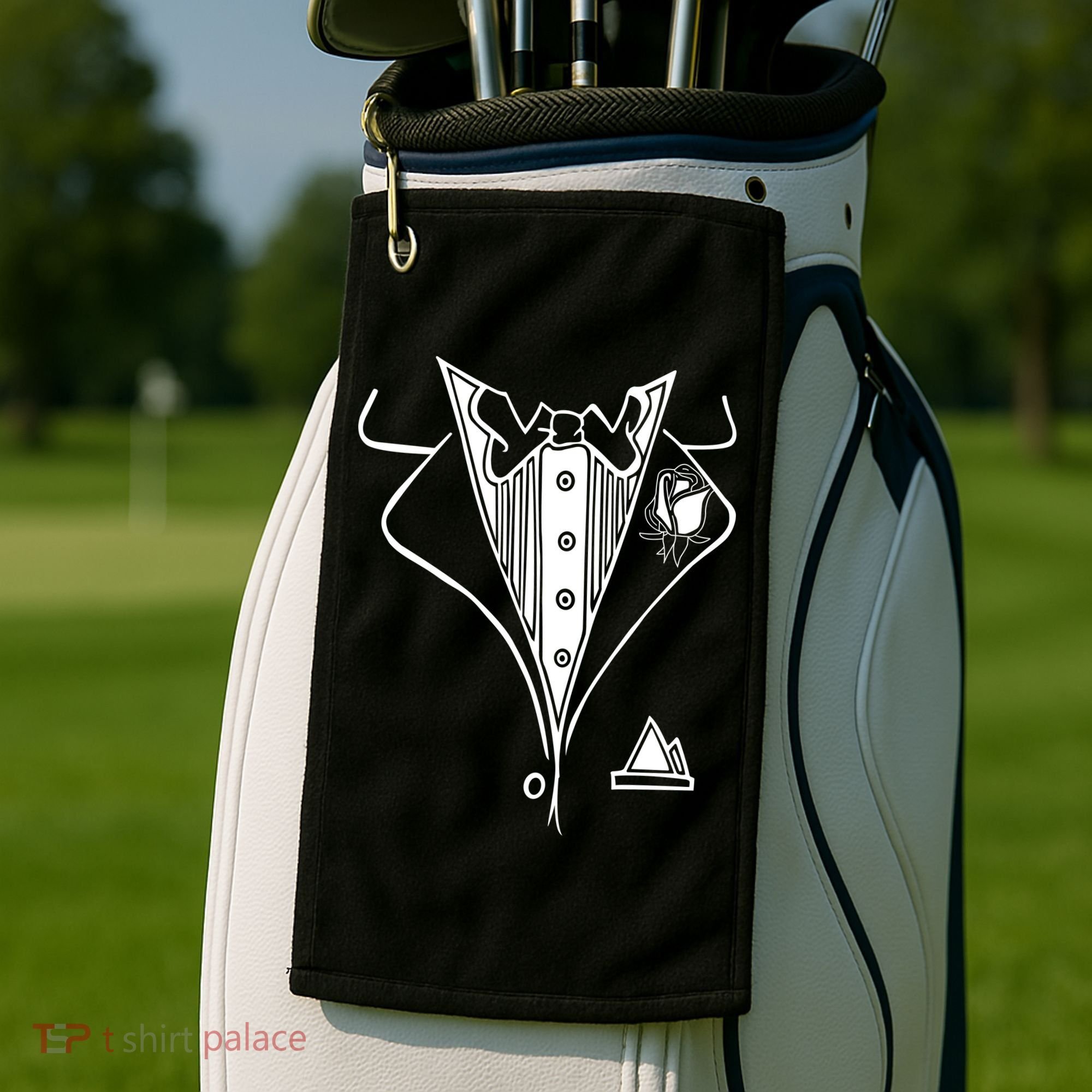 Wedding Prom Rose Tux Tuxedo Golf Towel