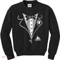 Wedding Prom Rose Tux Tuxedo Kids Sweatshirt thumb 0
