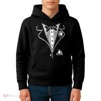 Wedding Prom Rose Tux Tuxedo Kids Hoodie thumb 4