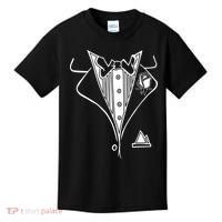 Wedding Prom Rose Tux Tuxedo Kids T-Shirt thumb 0