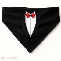 Wedding Tuxedo USA-Made Doggie Bandana thumb 0