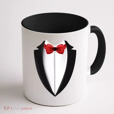 Wedding Tuxedo Coffee Mug back