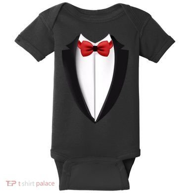 Wedding Tuxedo Baby Bodysuit