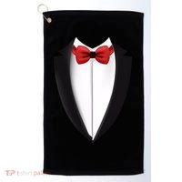 Wedding Tuxedo Golf Towel thumb 0