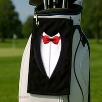 Wedding Tuxedo Golf Towel thumb 2