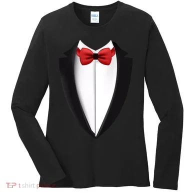 Wedding Tuxedo Women's Long Sleeve Shirt