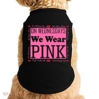 Wednesdays We Wear Pink Breast Cancer Doggie Tank thumb 0