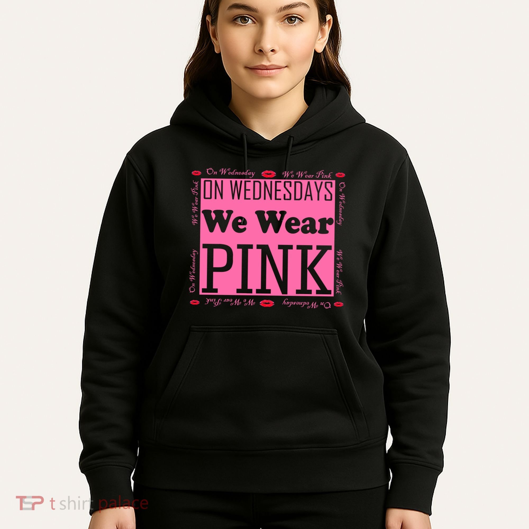 Wednesdays We Wear Pink Breast Cancer Hoodie