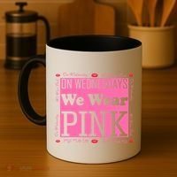 Wednesdays We Wear Pink Breast Cancer Coffee Mug thumb 4