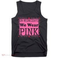 Wednesdays We Wear Pink Breast Cancer Tank Top thumb 0