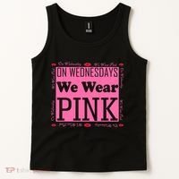 Wednesdays We Wear Pink Breast Cancer Tank Top thumb 2