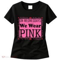 Wednesdays We Wear Pink Breast Cancer Women's T-Shirt thumb 0