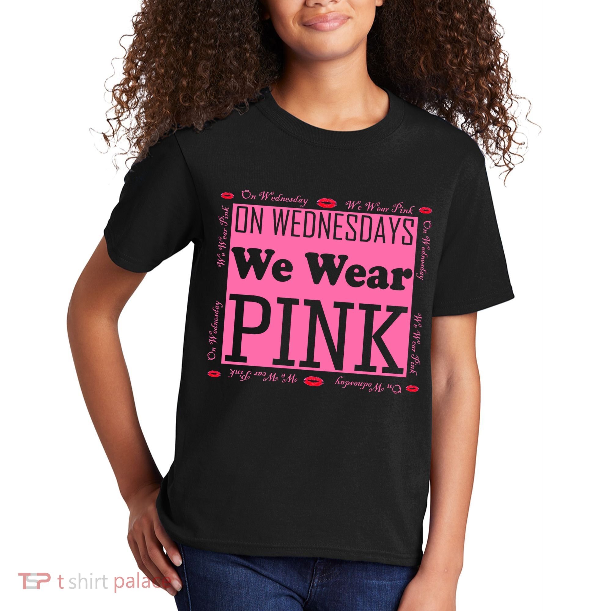 Wednesdays We Wear Pink Breast Cancer Kids T-Shirt