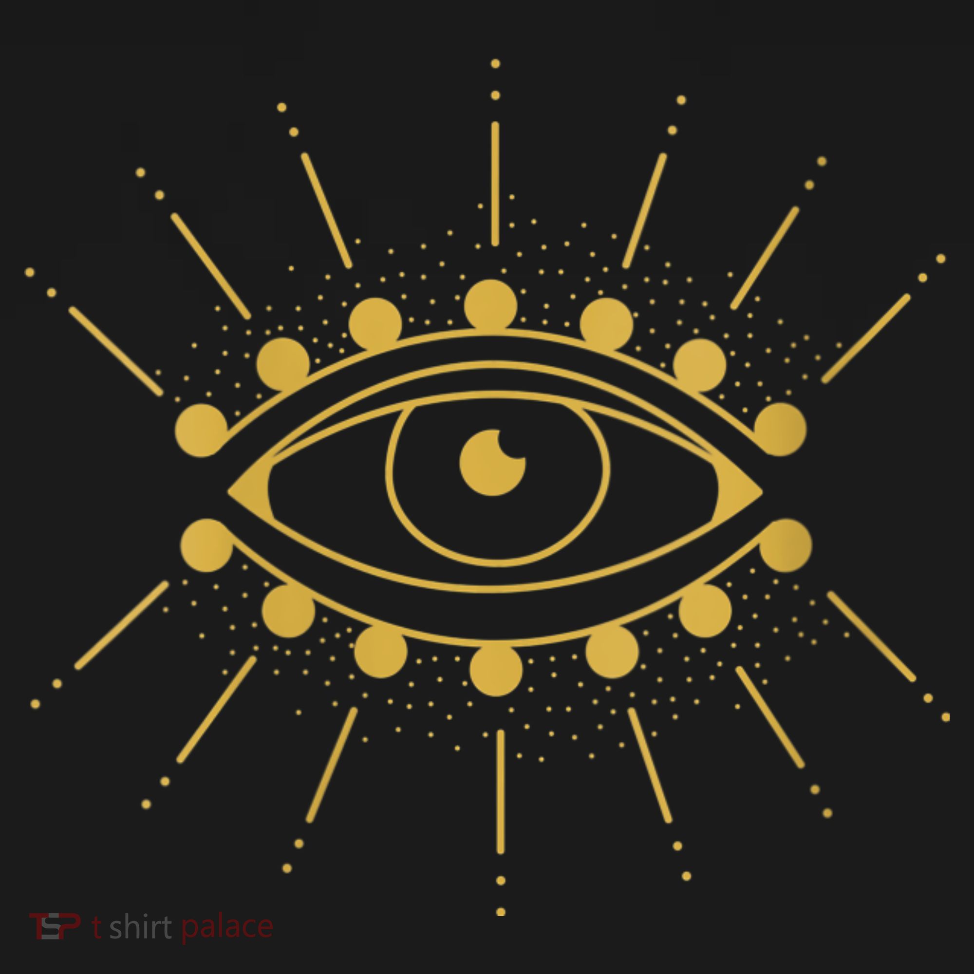 Womens Evil Eye Mystic Astrology Polo
