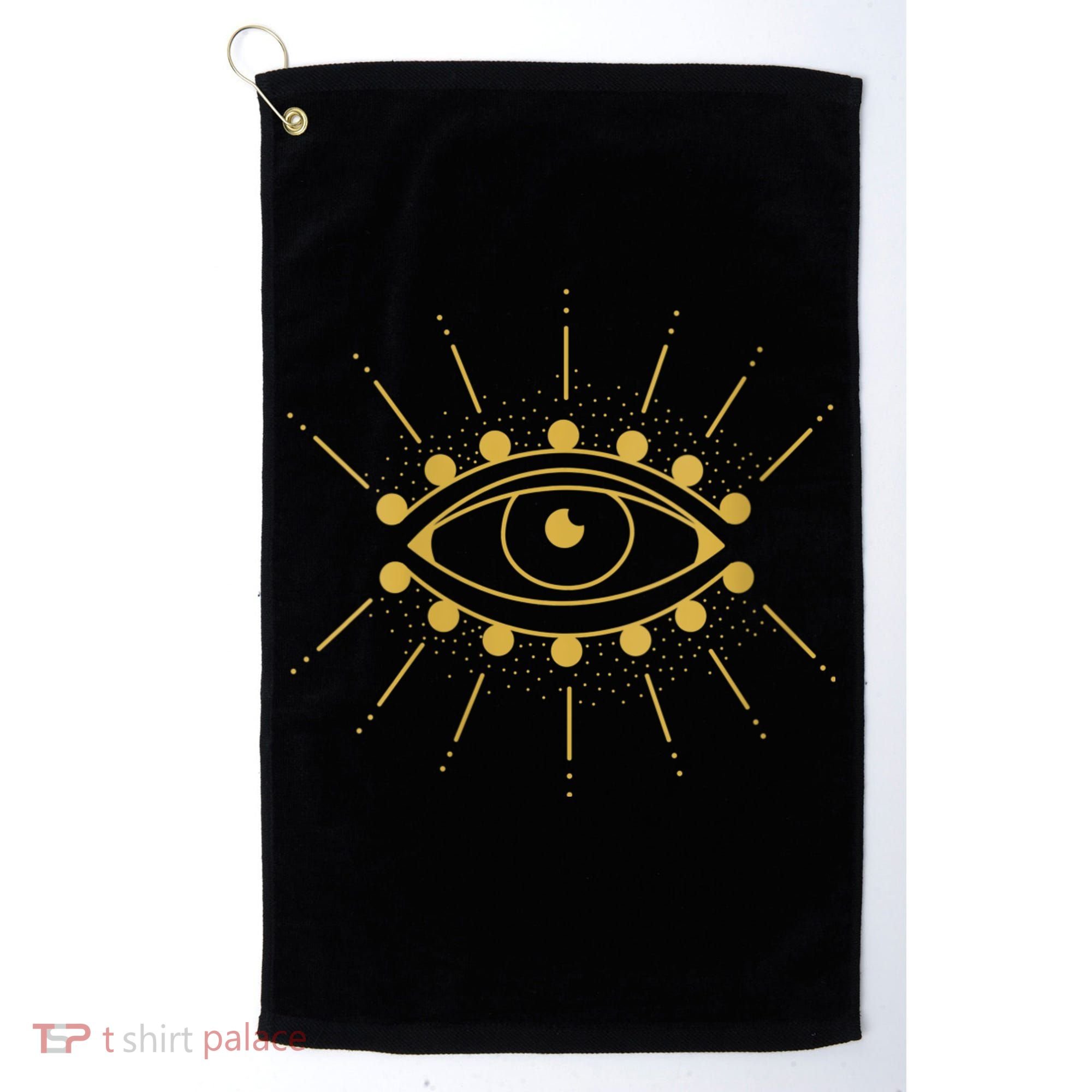 Womens Evil Eye Mystic Astrology Golf Towel