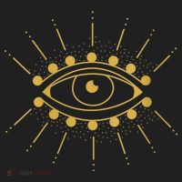 Womens Evil Eye Mystic Astrology Golf Towel thumb 3