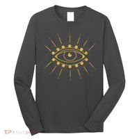 Womens Evil Eye Mystic Astrology Long Sleeve Shirt thumb 0