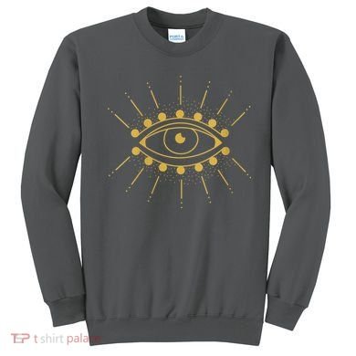 Womens Evil Eye Mystic Astrology Sweatshirt