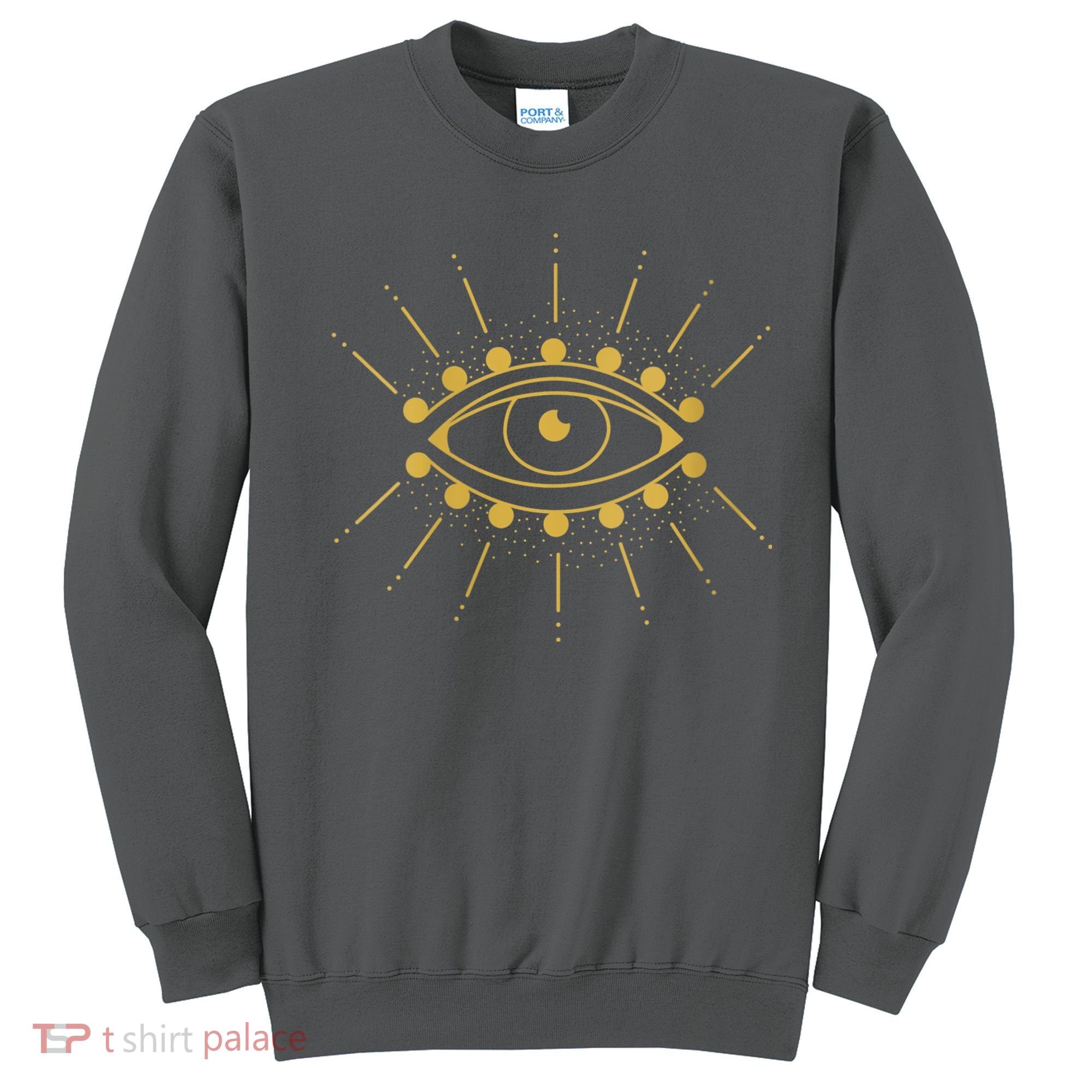 Womens Evil Eye Mystic Astrology Sweatshirt