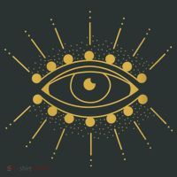 Womens Evil Eye Mystic Astrology Mousepad thumb 1