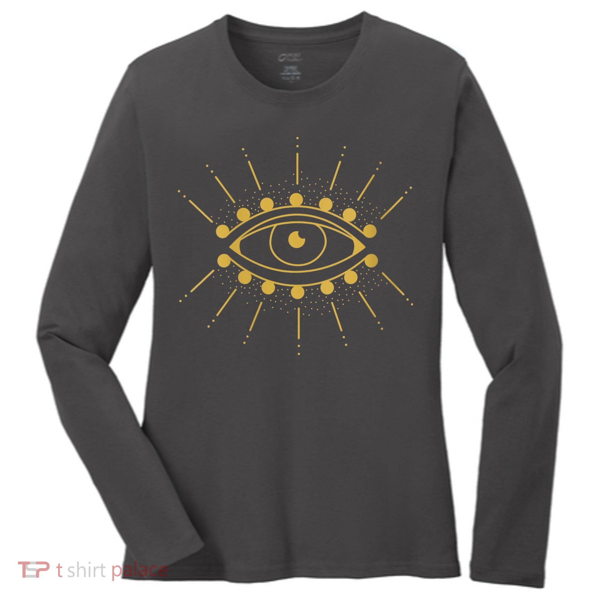 Womens Evil Eye Mystic Astrology Women's Long Sleeve Shirt