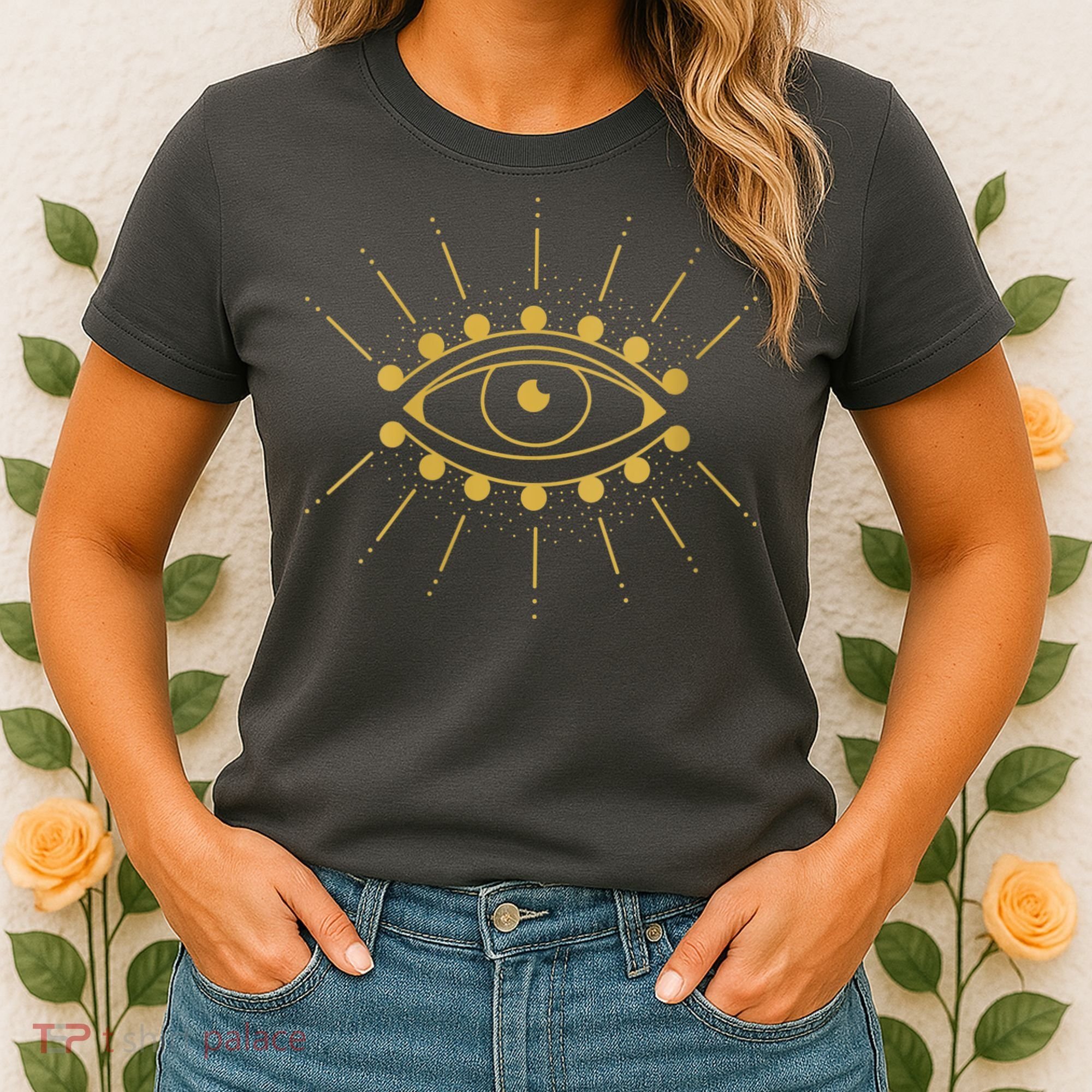 Womens Evil Eye Mystic Astrology Women's T-Shirt