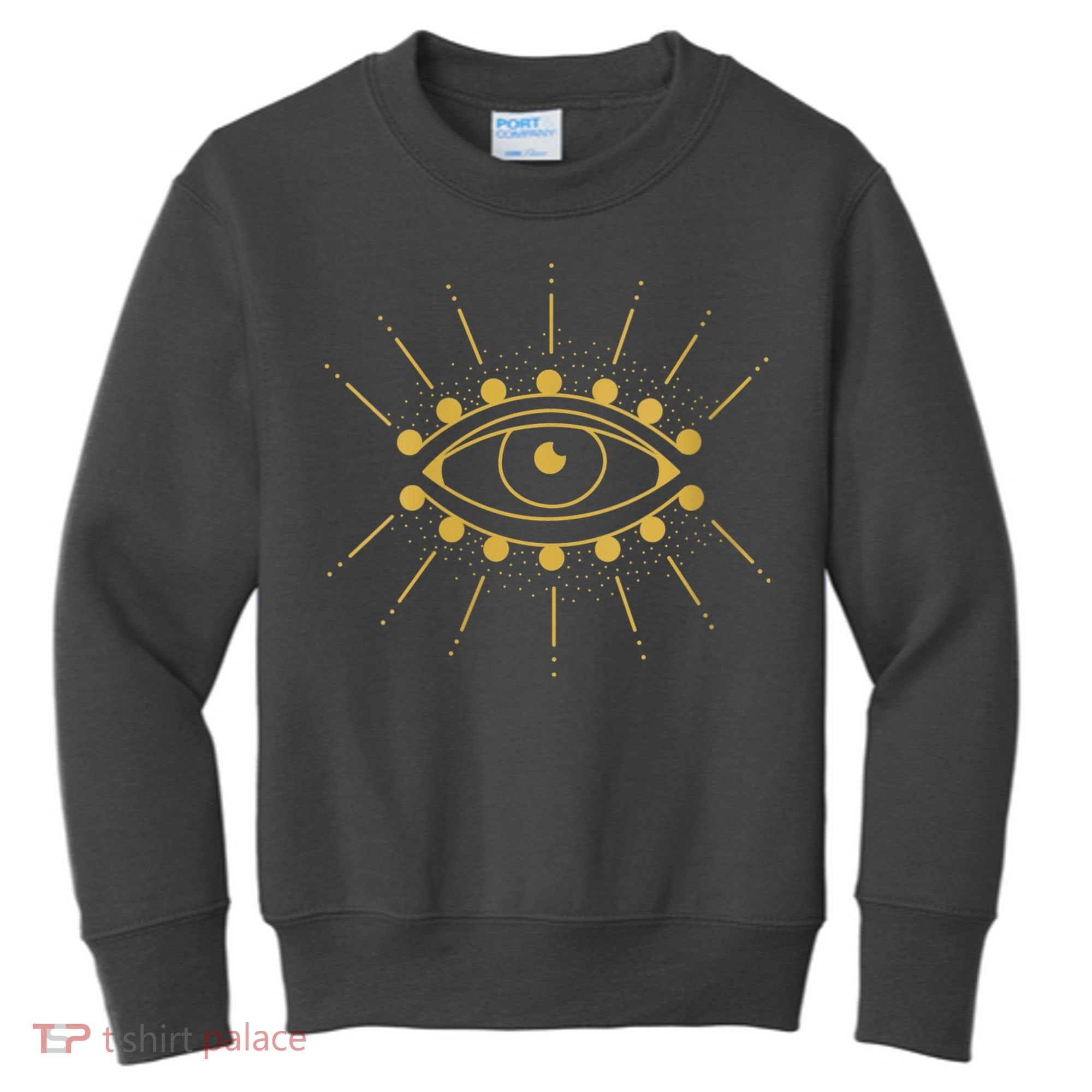 Womens Evil Eye Mystic Astrology Kids Sweatshirt
