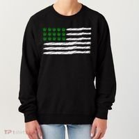 Weed American Flag Women's Sweatshirt thumb 0