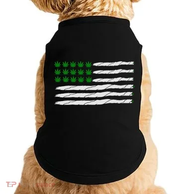 Weed American Flag Doggie Tank