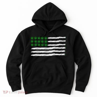Weed American Flag Hoodie
