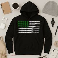 Weed American Flag Hoodie thumb 3