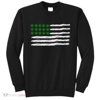 Weed American Flag Sweatshirt