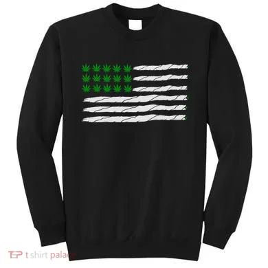 Weed American Flag Sweatshirt
